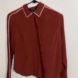 forever 21 orange button up